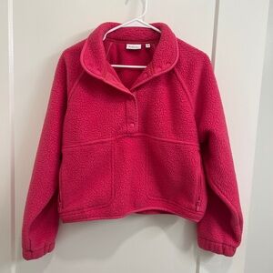 Aritzia Hot Pink Fleece Pullover